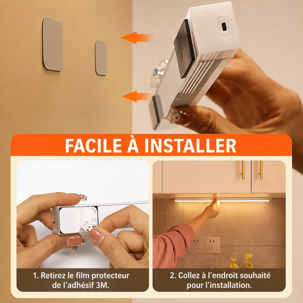 LumiSense™ – Lampe LED à Détecteur de Mouvement
