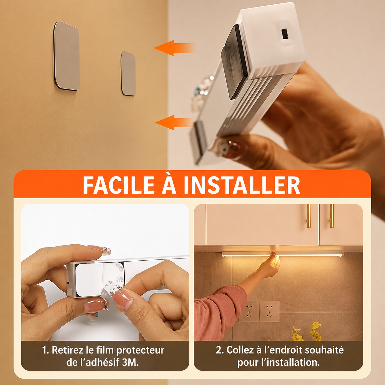 LumiSense™ – Lampe LED à Détecteur de Mouvement